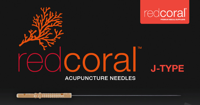 Red Coral J-Type Acupuncture Needles