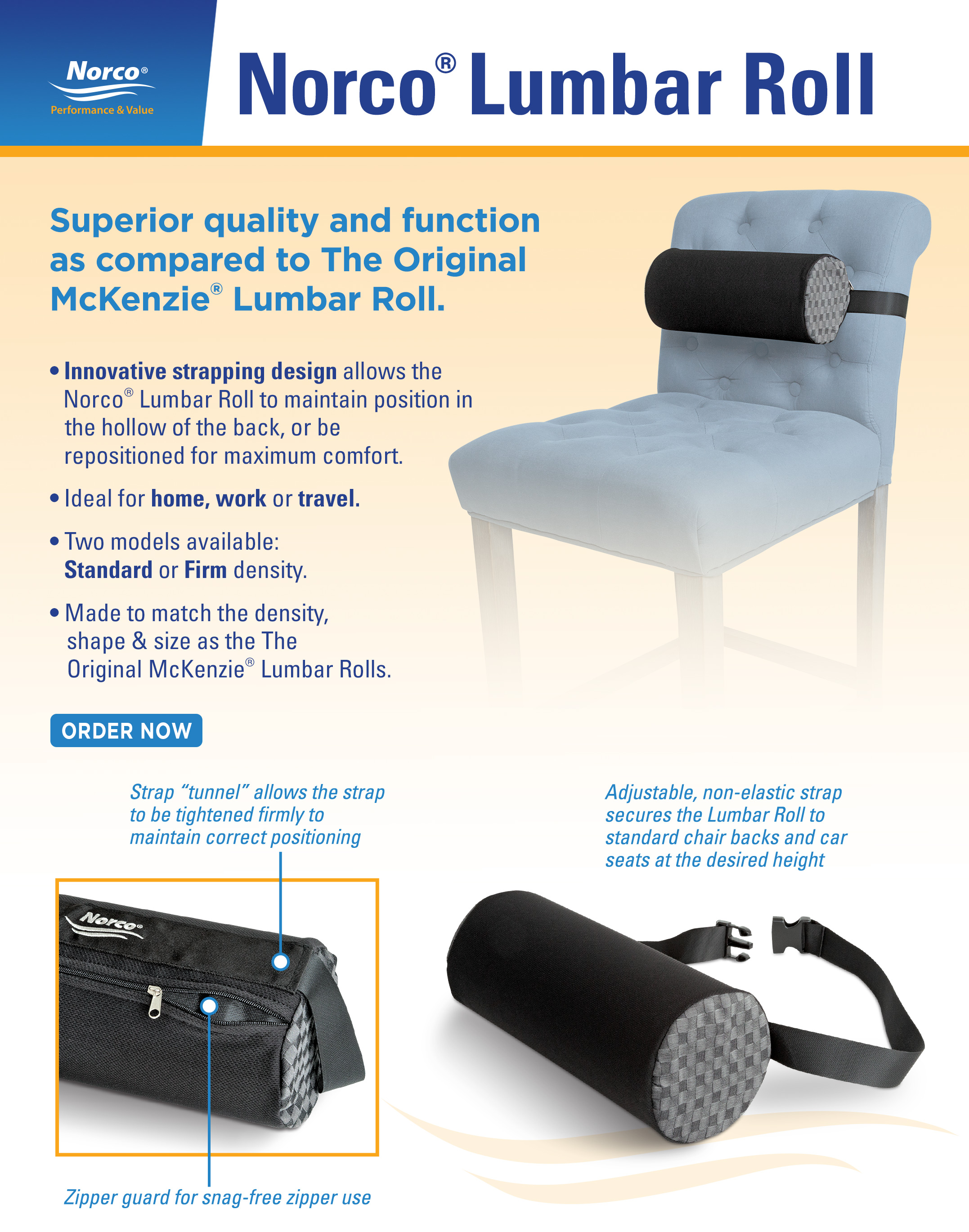 The Original McKenzie Lumbar Roll Standard